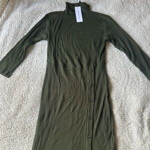 Amour Vert Angeline Paris Ribbed Midi Dress